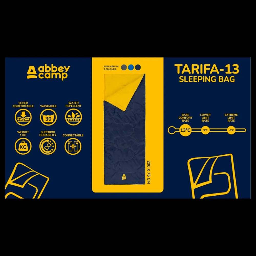 New Abbey Sleeping Bag Envelop Summer - Sovepose Grå