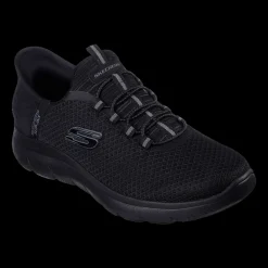 Hot Skechers Slip In Summit - Herre Fritidssko Sort