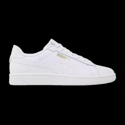 Outlet Puma Smash Leather- Voksen Fritidssko Hvid