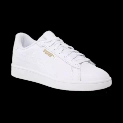 Outlet Puma Smash Leather- Voksen Fritidssko Hvid