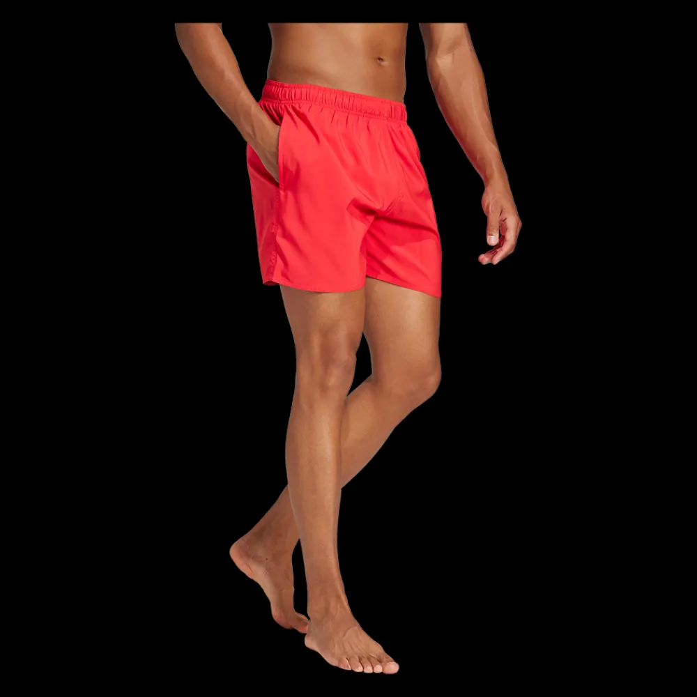 Outlet Adidas Solid Swim Shorts - Herre Badeshorts Rød