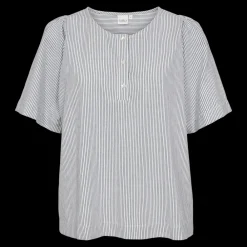 Discount Fabrin Copenhagen Stripe Blouse w. Buttons 25, W - Dame Skjorte Multi