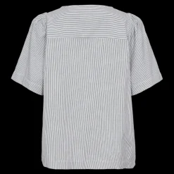 Discount Fabrin Copenhagen Stripe Blouse w. Buttons 25, W - Dame Skjorte Multi