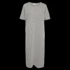 Outlet Fabrin Copenhagen Stripe Dress S/S 25, W. - Dame Kjole Grå