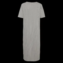 Outlet Fabrin Copenhagen Stripe Dress S/S 25, W. - Dame Kjole Grå