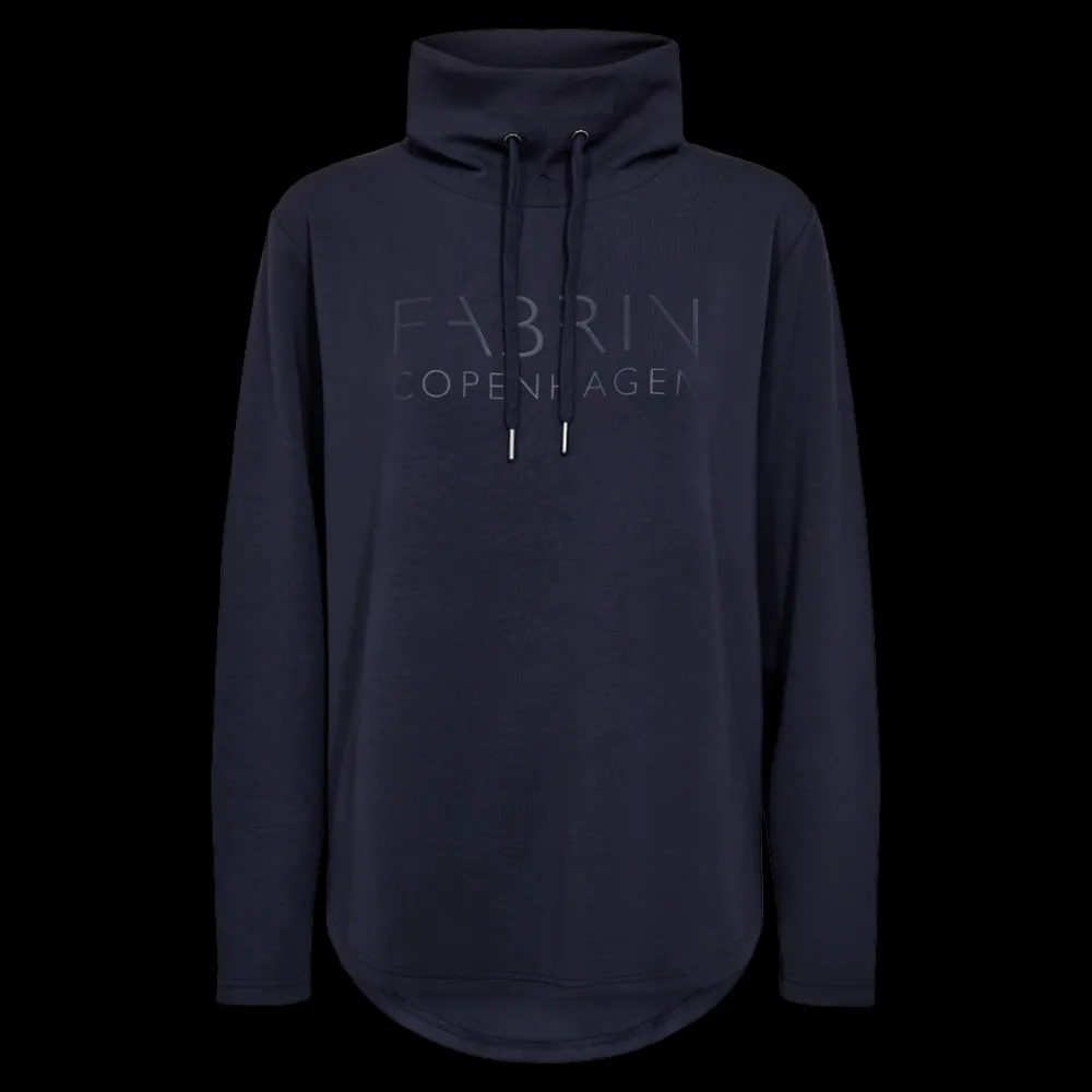 Outlet Fabrin Copenhagen Sweat Highneck 25, W. - Dame Sweatshirt Blå