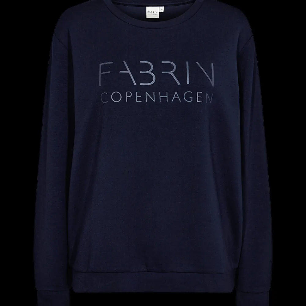 New Fabrin Copenhagen Sweat Shirt 25, W. - Dame Bluse Blå