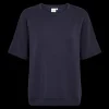 Clearance Fabrin Copenhagen Sweatshirt S/S 25, W. - Dame T-shirt Blå