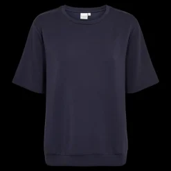 Clearance Fabrin Copenhagen Sweatshirt S/S 25, W. - Dame T-shirt Blå