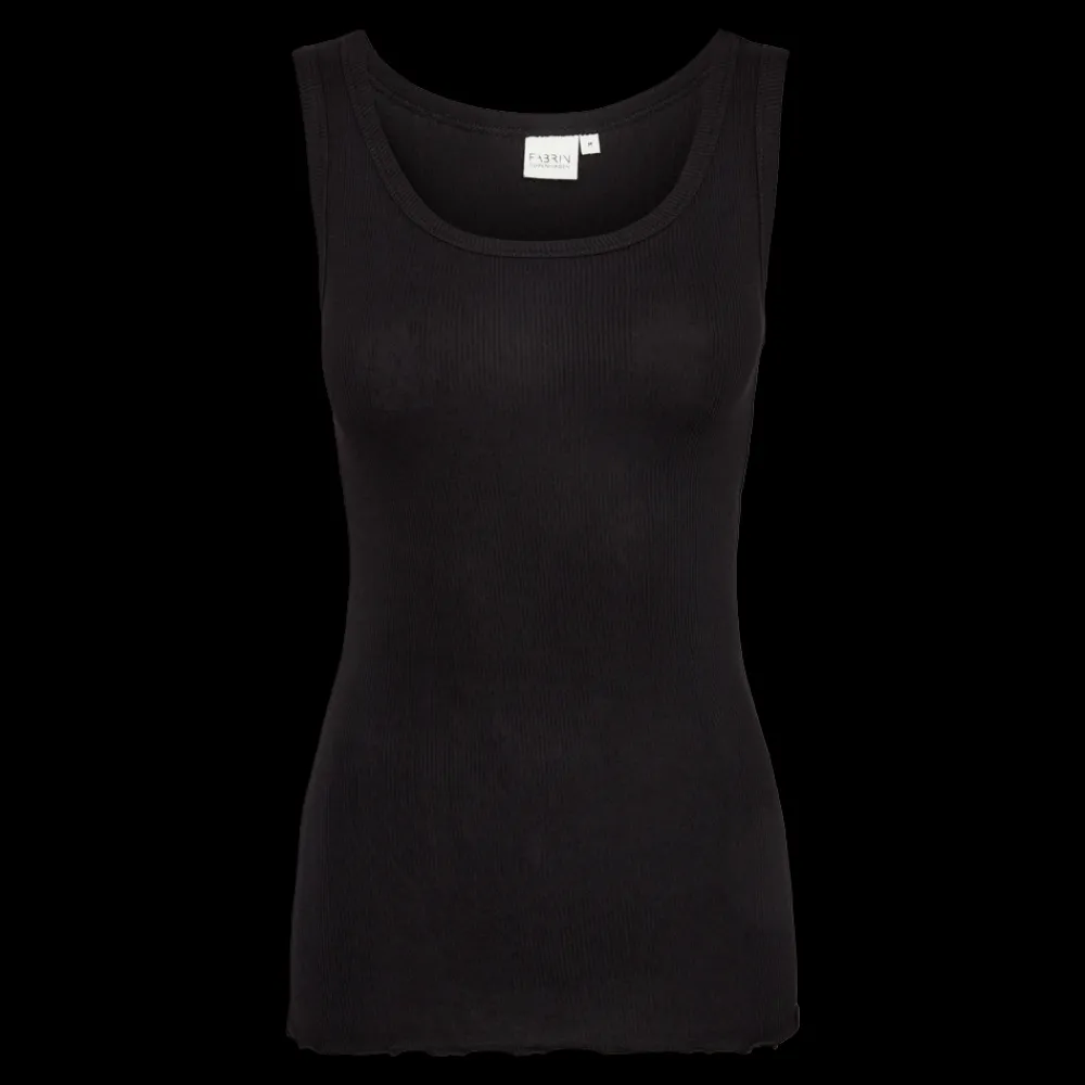 New Fabrin Copenhagen Tank Top 24,W. - Dame Tanktop Sort