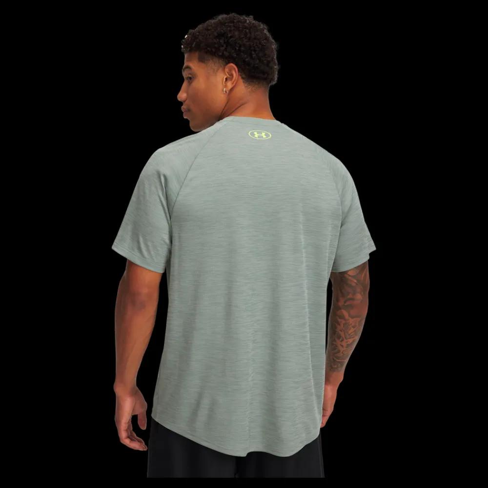 Hot Under Armour Textured SS T-Shirt - Herre T-Shirt Grøn