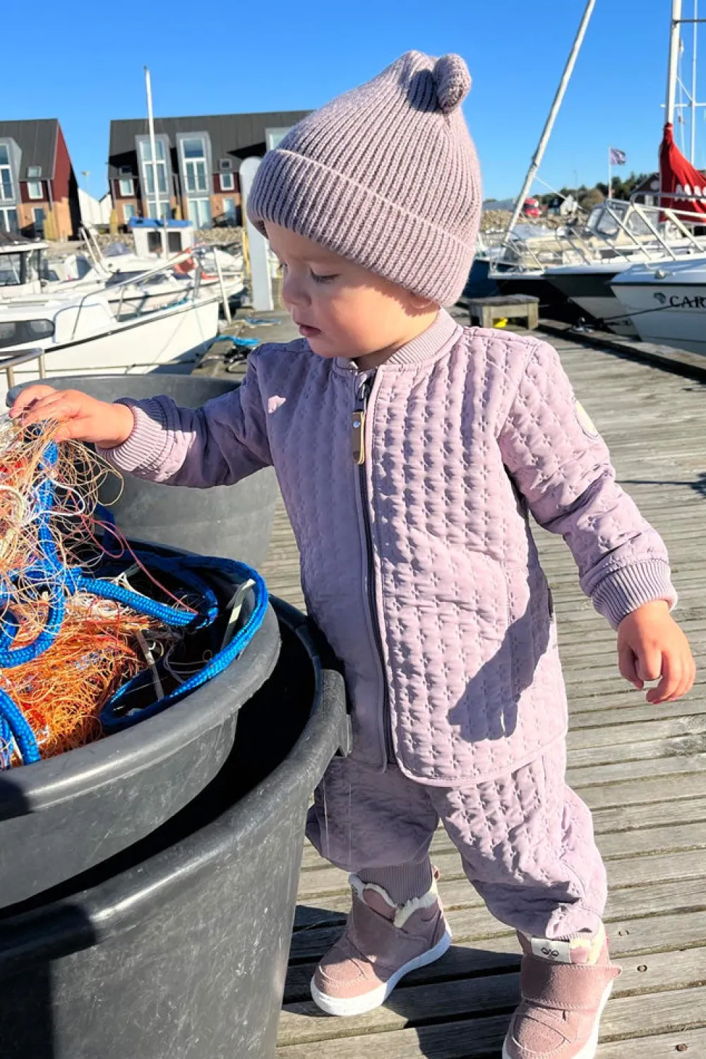 Best Nanok Thermoset 24, Jr - Børne Termotøj Lilla
