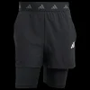 Discount Adidas Training 2-in-1 Shorts - Herre Løbe Shorts Sort