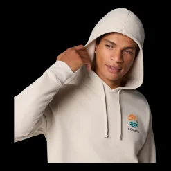 Fashion Columbia Trek Graphic Hoodie - Herre Sweatshirt Hvid