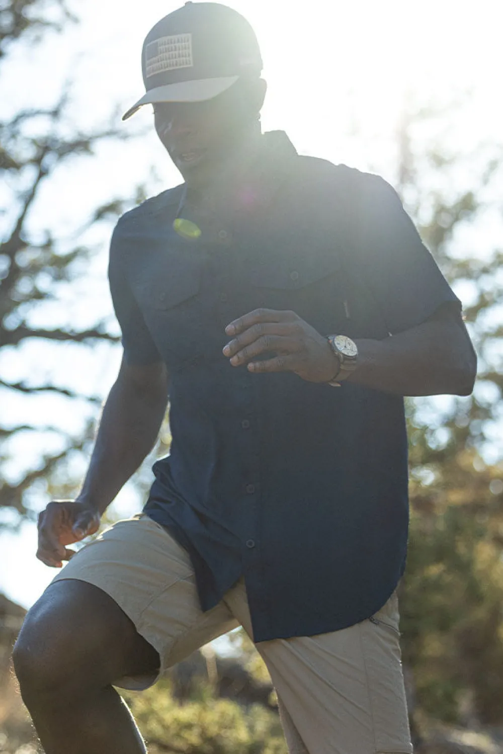 Fashion Columbia Utilizer Solid Shirt - Herre Skjorte Blå