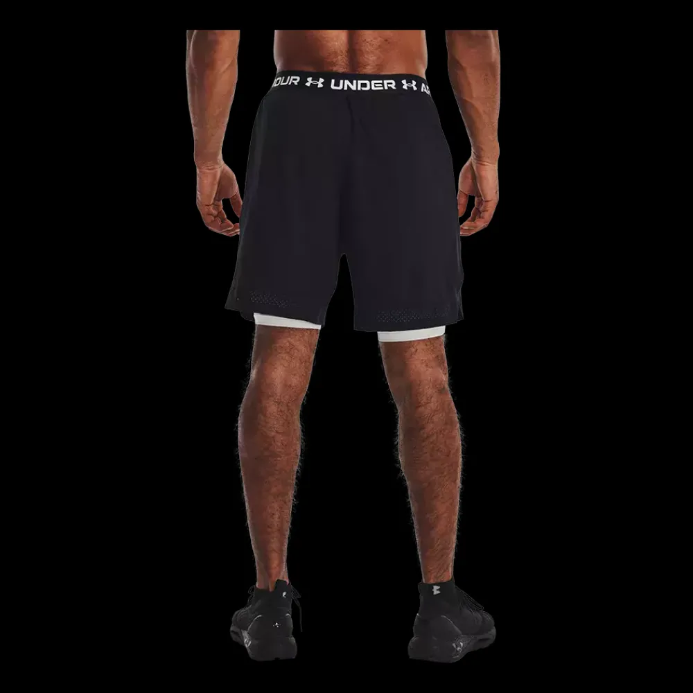 Sale Under Armour Vanish 2-in-1 Woven Shorts - Herre Træningsshorts Sort