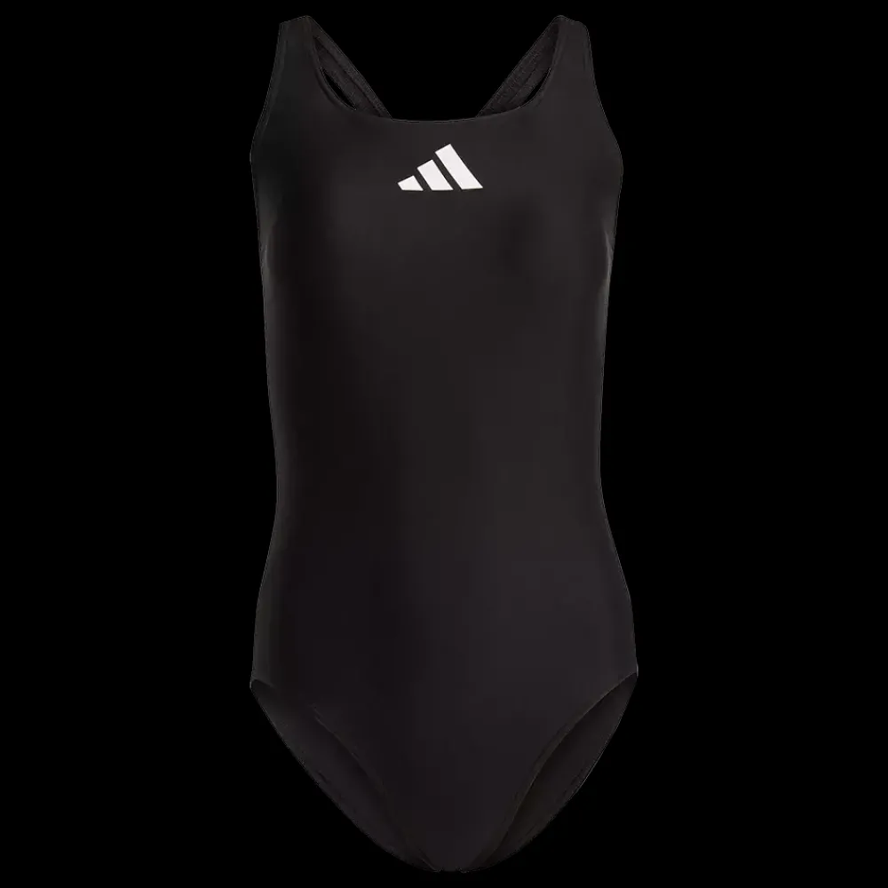 Sale Adidas W 3 Bars Suit - Dame Badedragt Sort