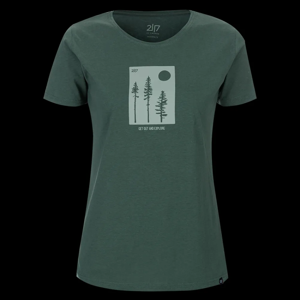Hot 2117 of Sweden W Apelviken Tee - Dame T-shirt Grøn