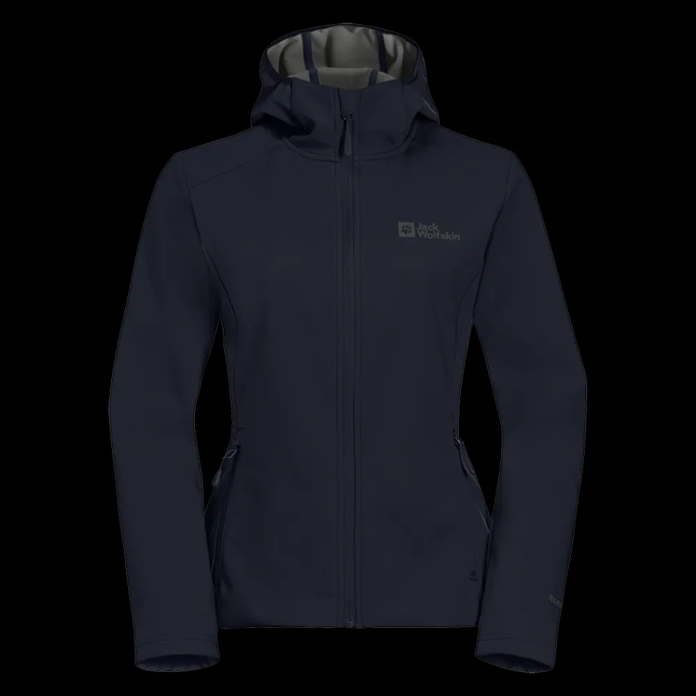 Online Jack Wolfskin W Bornberg Hoody - Dame Fleecetrøje Blå