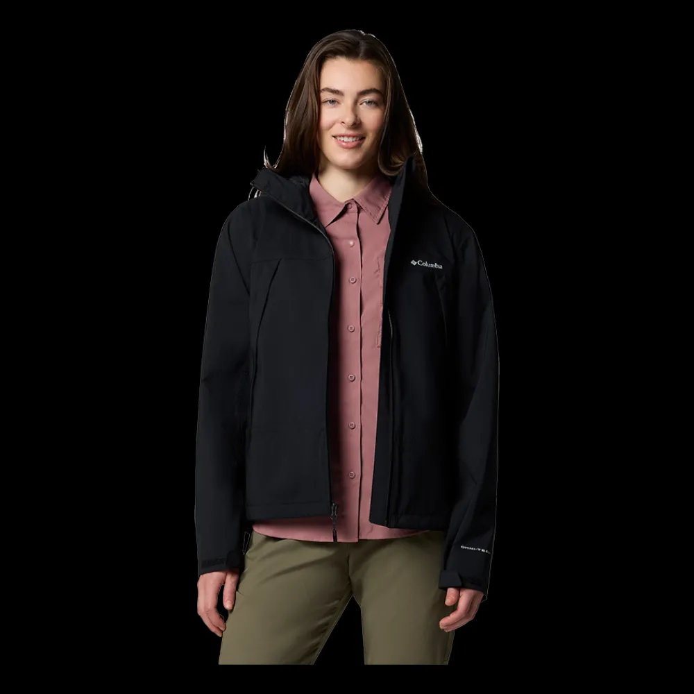 Outlet Columbia W Boulder Fall Jacket - Dame Funktionsjakke Sort
