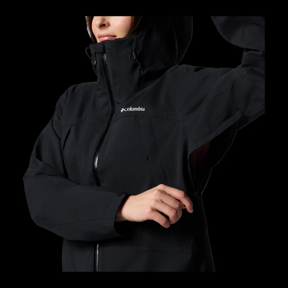 Outlet Columbia W Boulder Fall Jacket - Dame Funktionsjakke Sort
