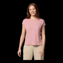 Sale Columbia W Boundless Tee - Dame T-shirt Pink