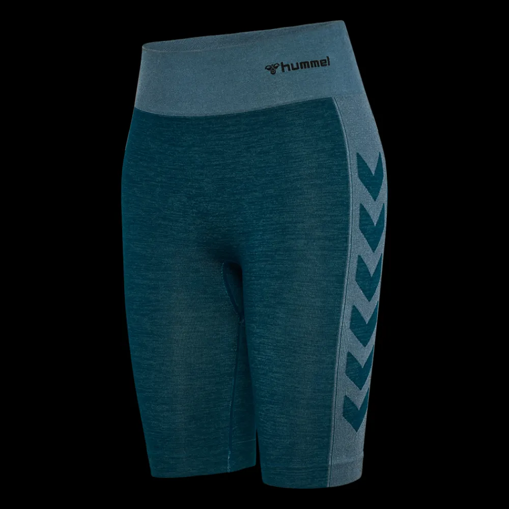 Fashion Hummel W Clea Seamless Shorts - Korte Dame Tights Grå
