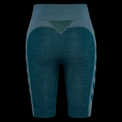 Fashion Hummel W Clea Seamless Shorts - Korte Dame Tights Grå