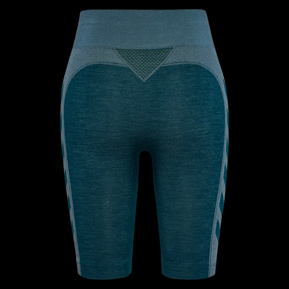 Fashion Hummel W Clea Seamless Shorts - Korte Dame Tights Grå