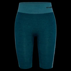 Fashion Hummel W Clea Seamless Shorts - Korte Dame Tights Grå