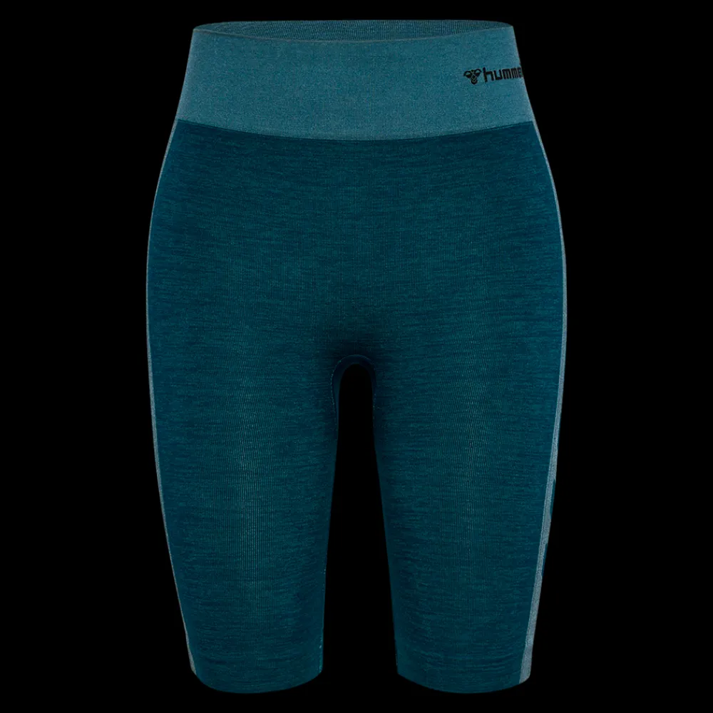 Fashion Hummel W Clea Seamless Shorts - Korte Dame Tights Grå
