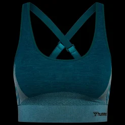 Online Hummel W Clea Seamless Sport Top - Dame Sports BH Grå