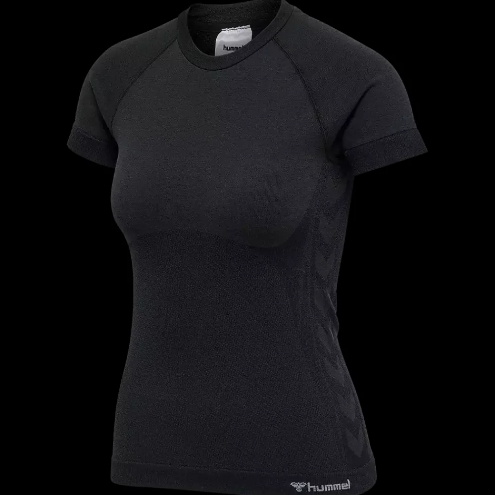 Online Hummel W Clea Seamless T-Shirt - Dame Fitness T-Shirt Sort