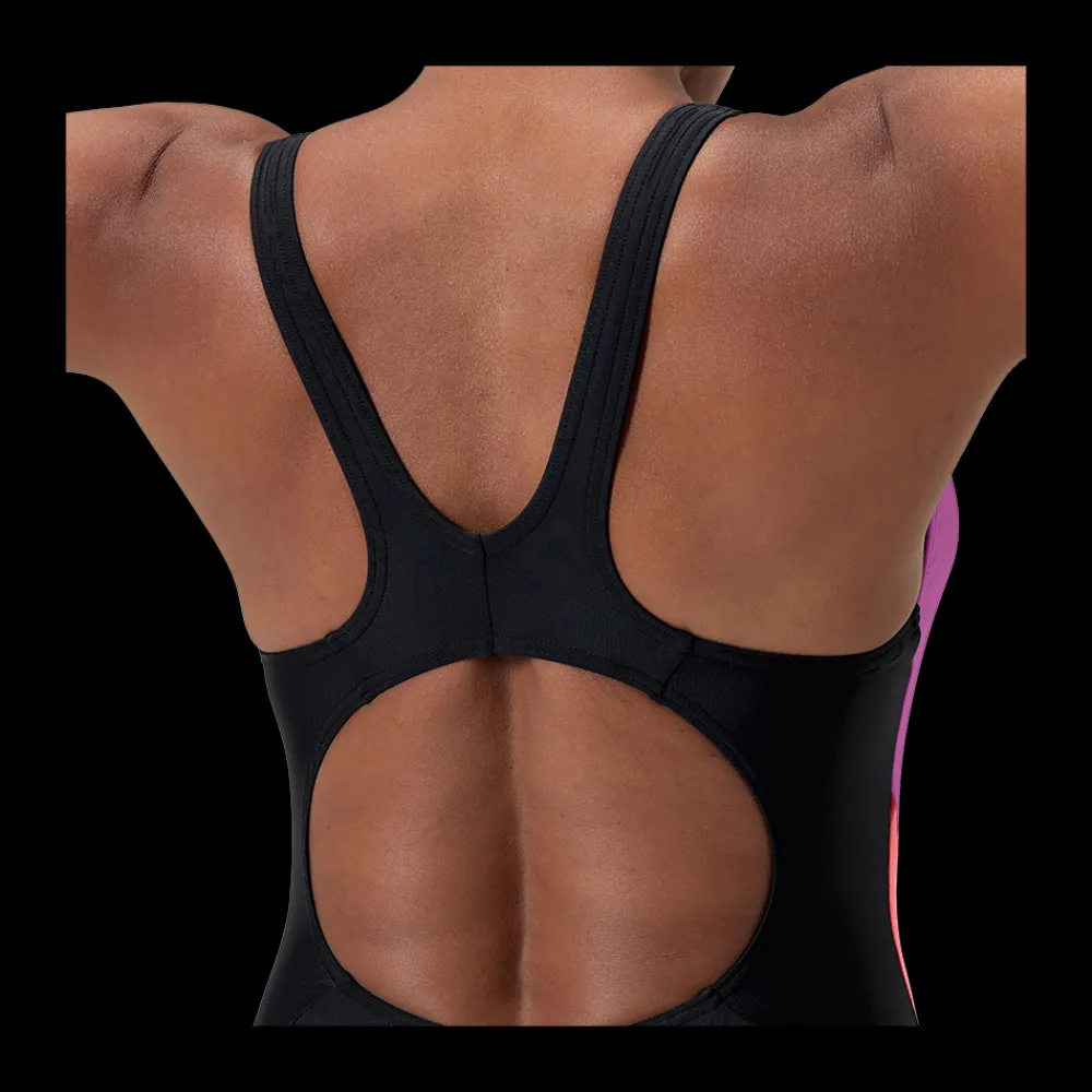 Online Speedo W Colorblock Suit - Dame Badedragt Sort