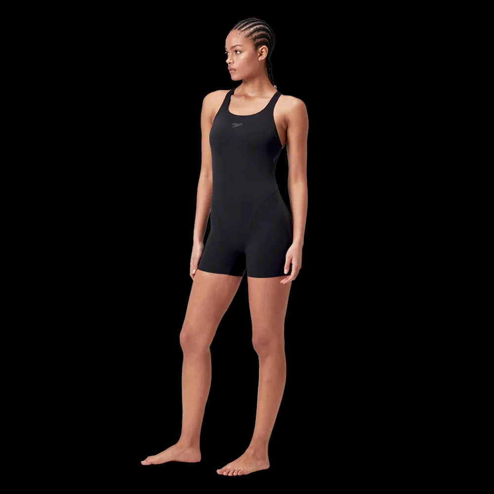 New Speedo W Endurance+ Legsuit - Dame Badedragt med ben Sort