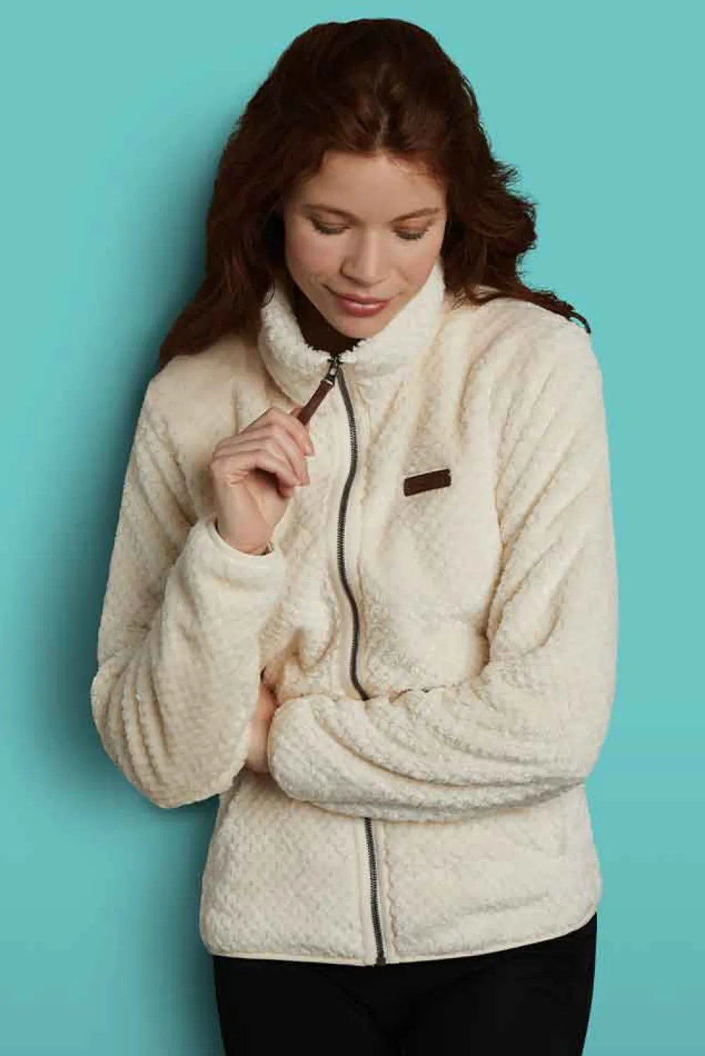 Best Columbia W Fire Side Sherpa Fleece - Dame Fleecetrøje Hvid