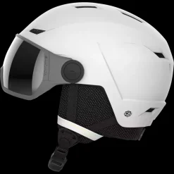 Discount Salomon W Icon LT Visor Helmet - Dame Skihjelm Hvid
