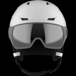 Discount Salomon W Icon LT Visor Helmet - Dame Skihjelm Hvid
