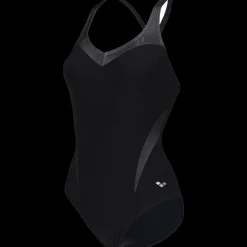 Discount Arena W Isabel Light Cross Back - Dame Badedragt Sort