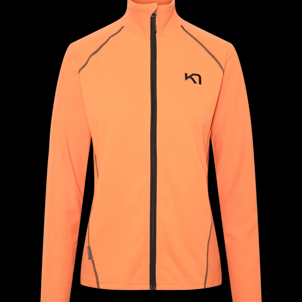 Online Kari Traa W Kari FZ Fleece - Dame Fleecetrøje Orange