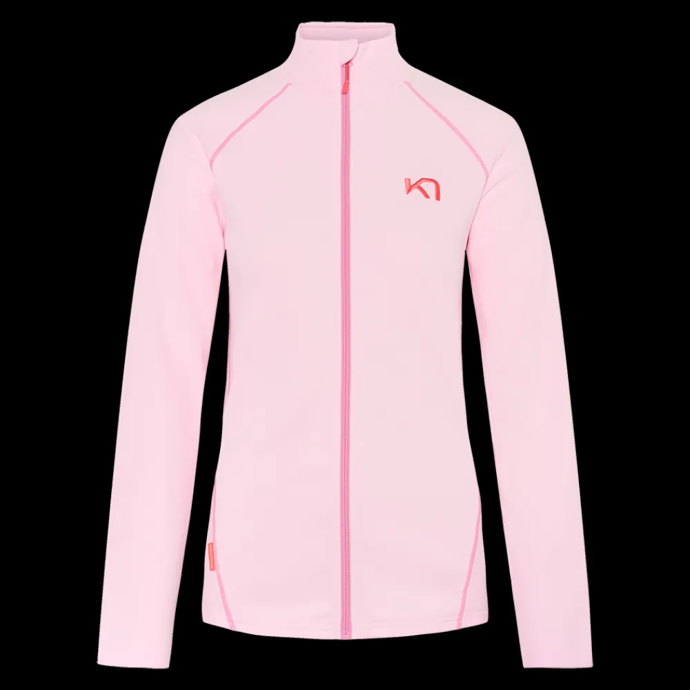Discount Kari Traa W Kari FZ Fleece - Dame Fleecetrøje Pink