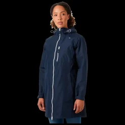 Outlet Helly Hansen W Long Belfast - Dame Funktionsjakke Blå