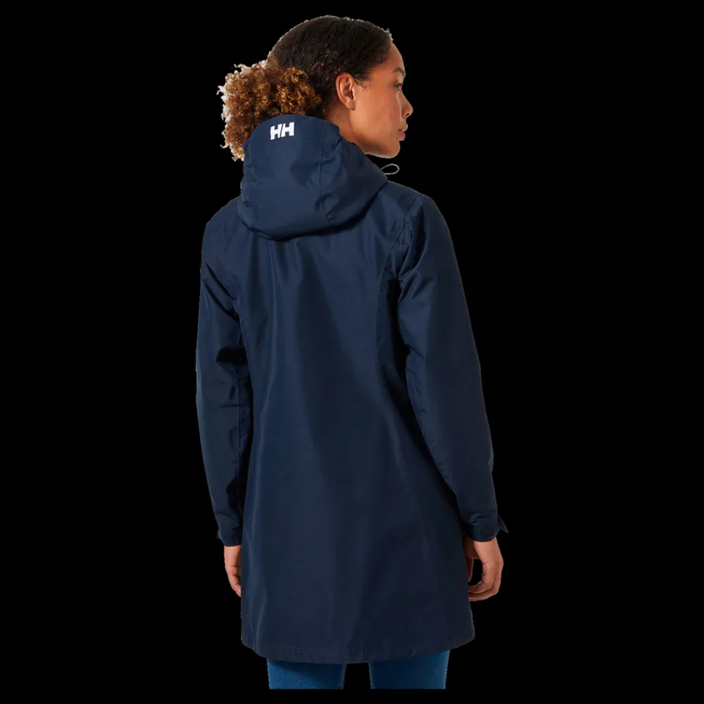 Outlet Helly Hansen W Long Belfast - Dame Funktionsjakke Blå
