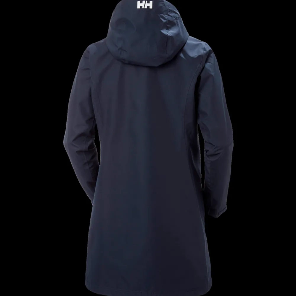 Outlet Helly Hansen W Long Belfast - Dame Funktionsjakke Blå