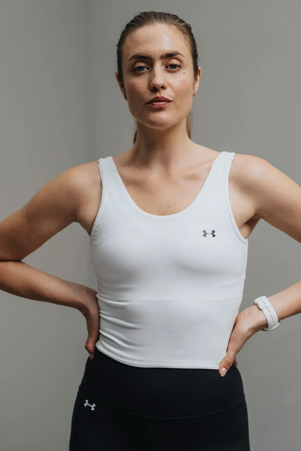 Online Under Armour W Motion Tank Top - Dame træningstop Hvid