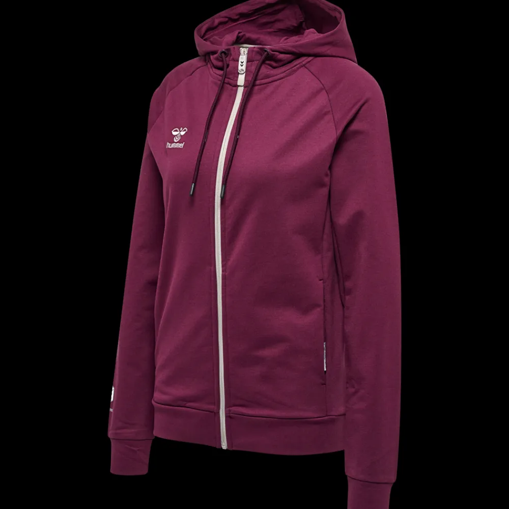 Hot Hummel W Move Cotton Hood - Dame Sweatshirt Lilla