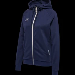 Clearance Hummel W Move Cotton Hood - Dame Sweatshirt Blå