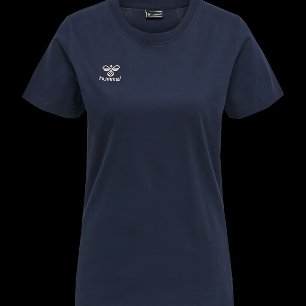 Online Hummel W Move Cotton T-Shirt - Dame T-Shirt Blå