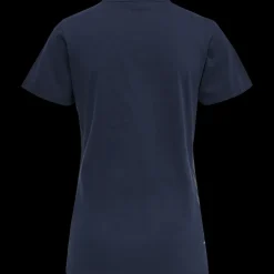 Online Hummel W Move Cotton T-Shirt - Dame T-Shirt Blå