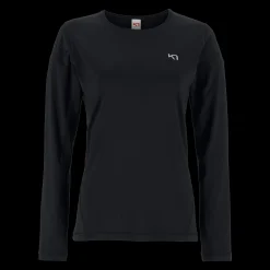 Clearance Kari Traa W Nora 2.0 Long Sleeve - Dame Løbe T-Shirt Sort